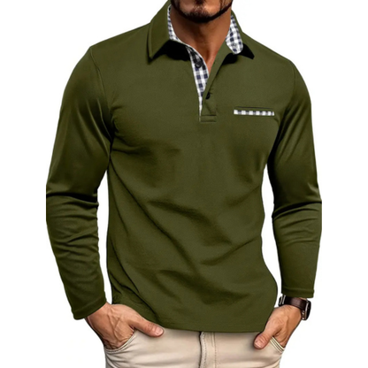 Polo Homme Manches Longues Chic Polyvalent 2