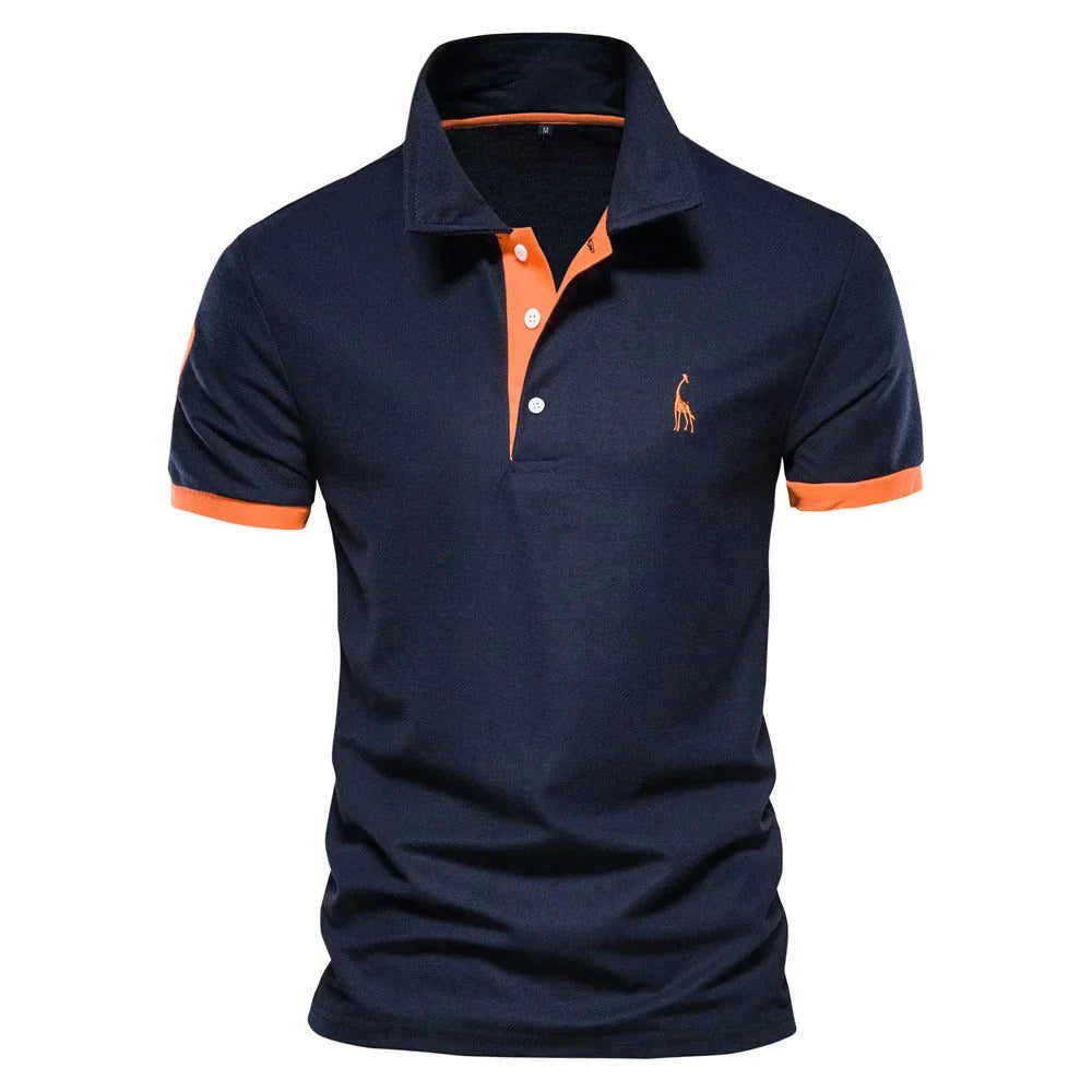 Polo homme classique en coton confortable 7