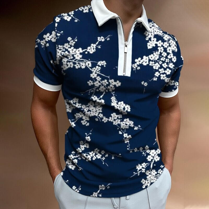 Polo pour Hommes à Col Rabattu Moderne 13