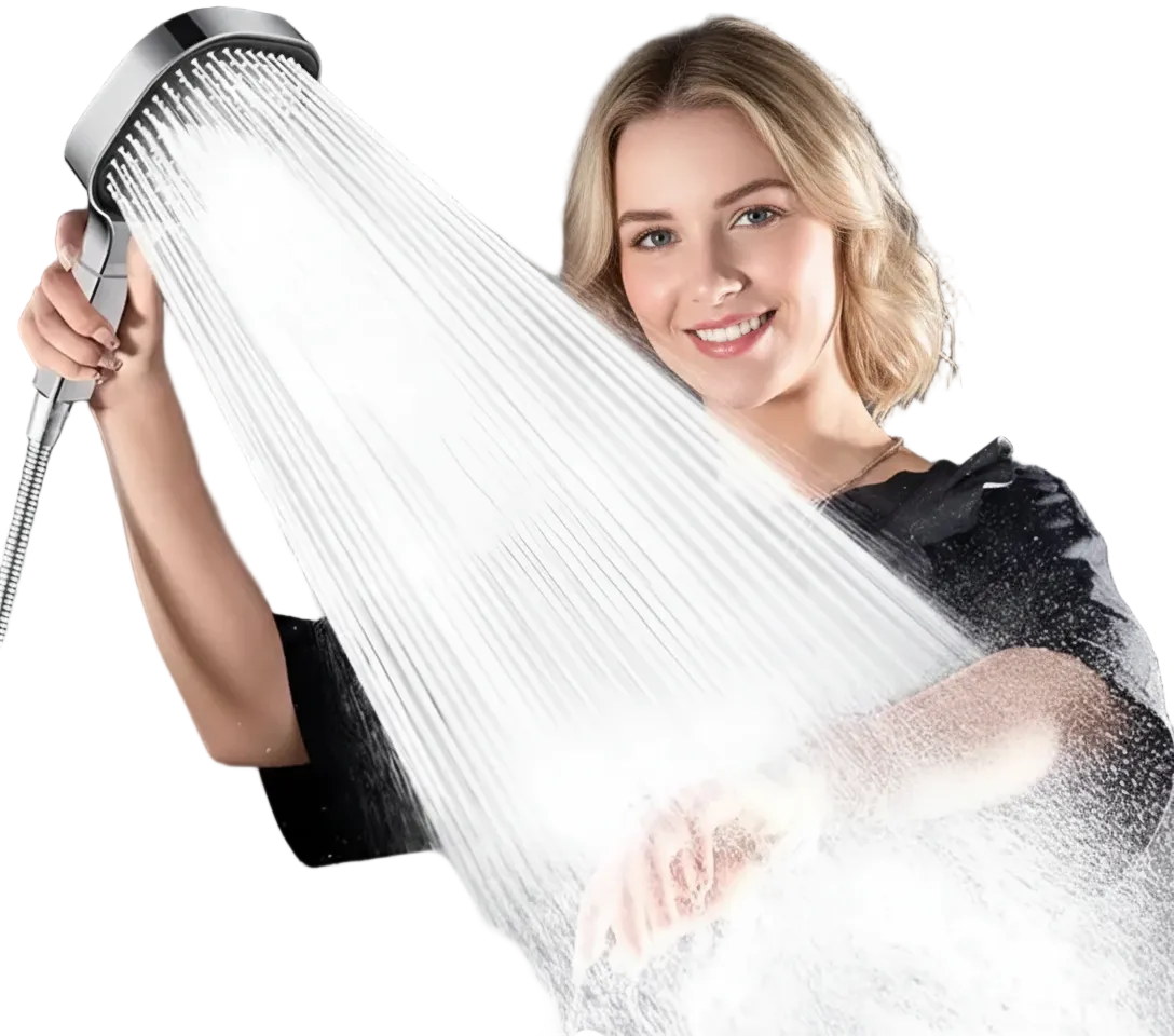 Pommeau de douche Haute Pression Multifonction Unisexe Ergonomique - Foivo