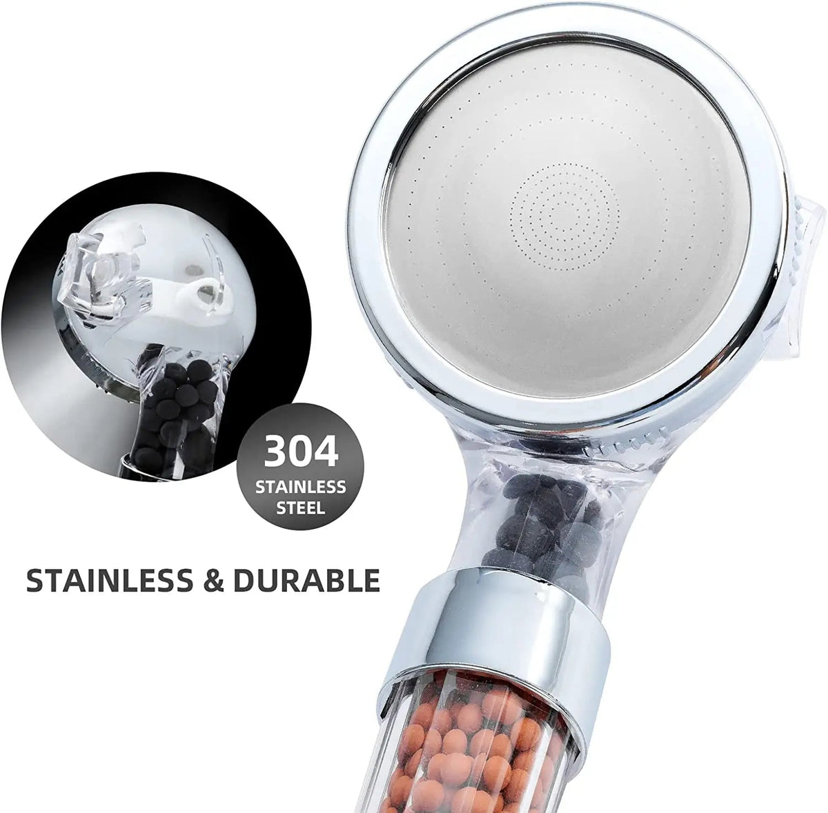 Pommeau de Douche Haute Pression Multifonction 6