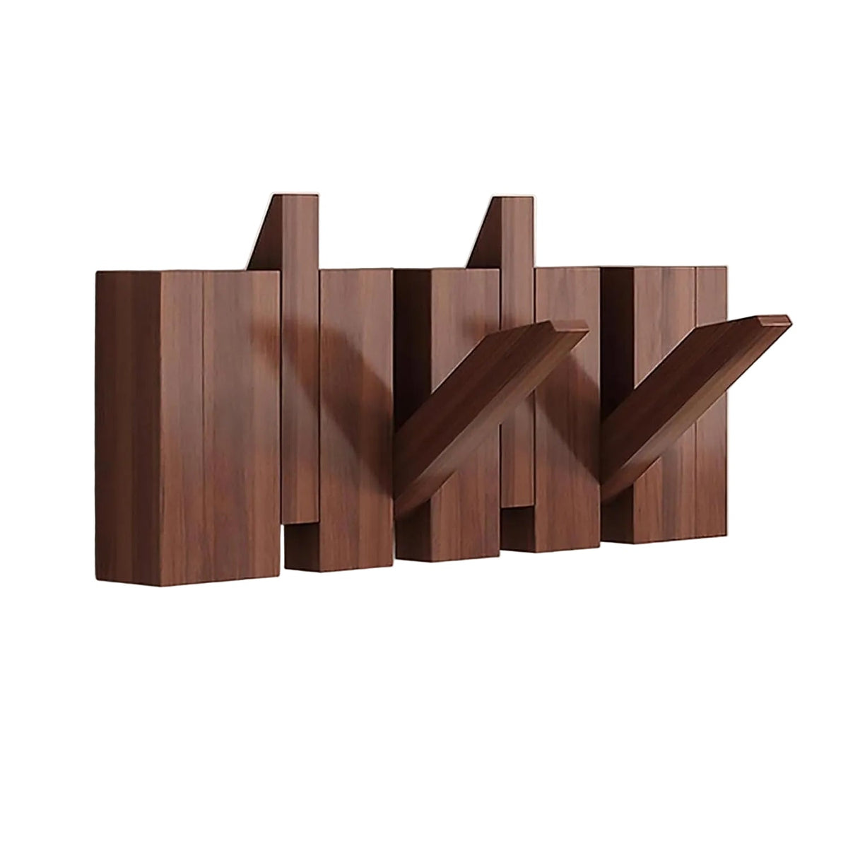 Porte-manteau Mural Bois Fait Main Compact - Foivo