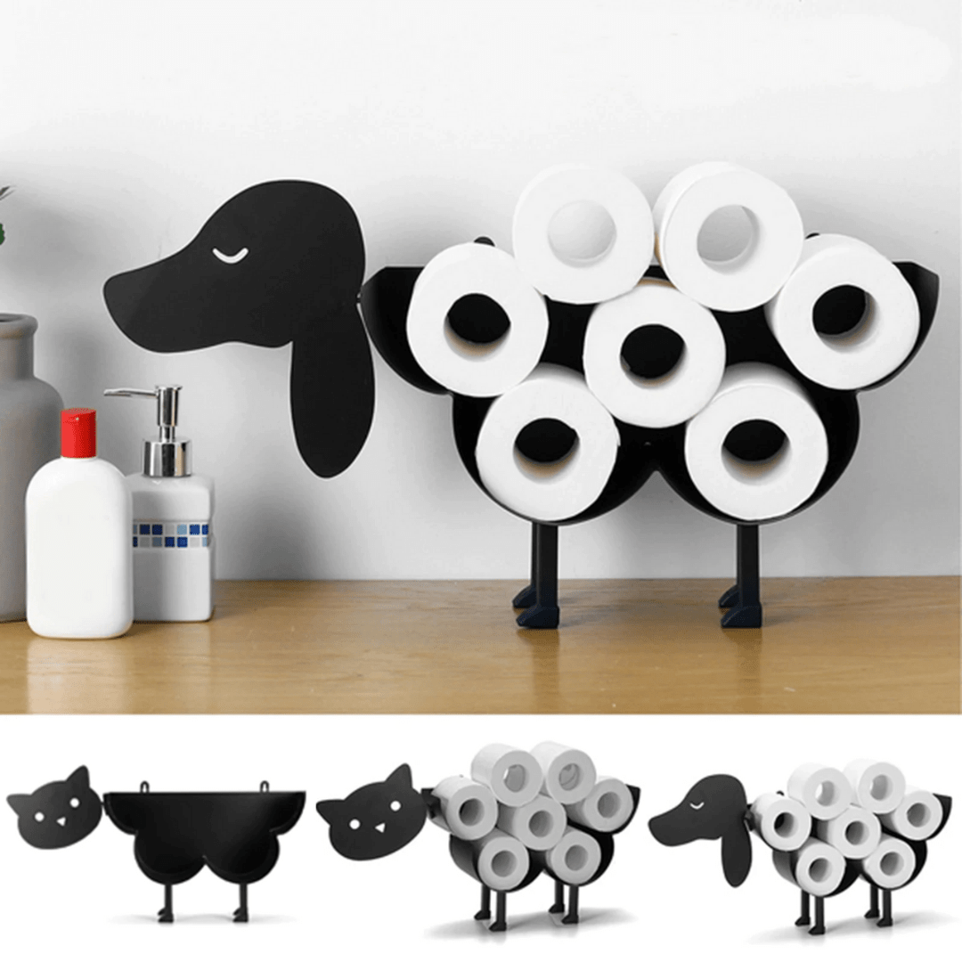 Porte-papier toilette Unisexe Design Animaux Fonctionnel
