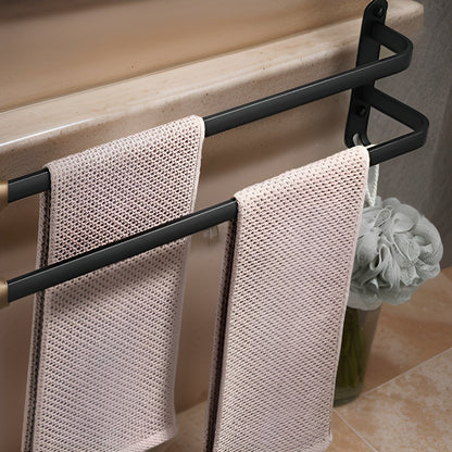 Porte-serviettes Mural Aluminium Multi-niveaux Salle de Bain