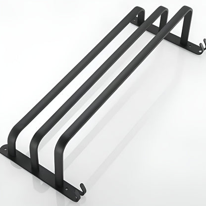 Porte-serviettes Mural Aluminium Multi-niveaux Salle de Bain