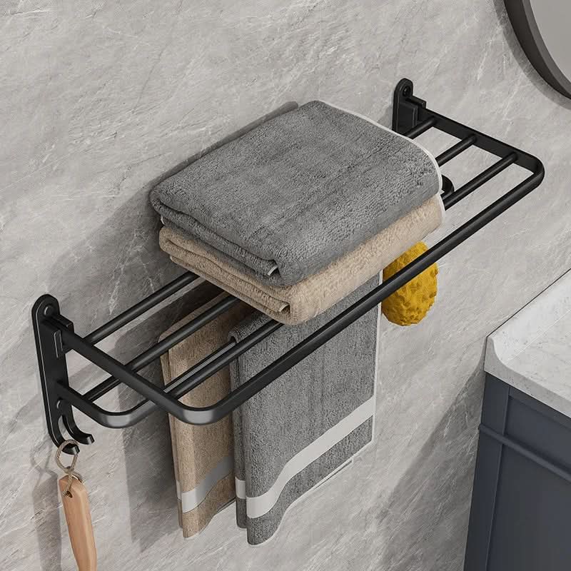Porte Serviettes Pliable Pour Salle De Bain Moderne Avec Mécanisme Pratique 3