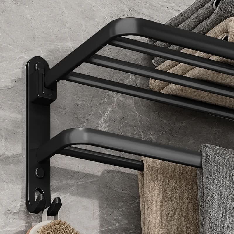 Porte Serviettes Pliable Pour Salle De Bain Moderne Avec Mécanisme Pratique 4