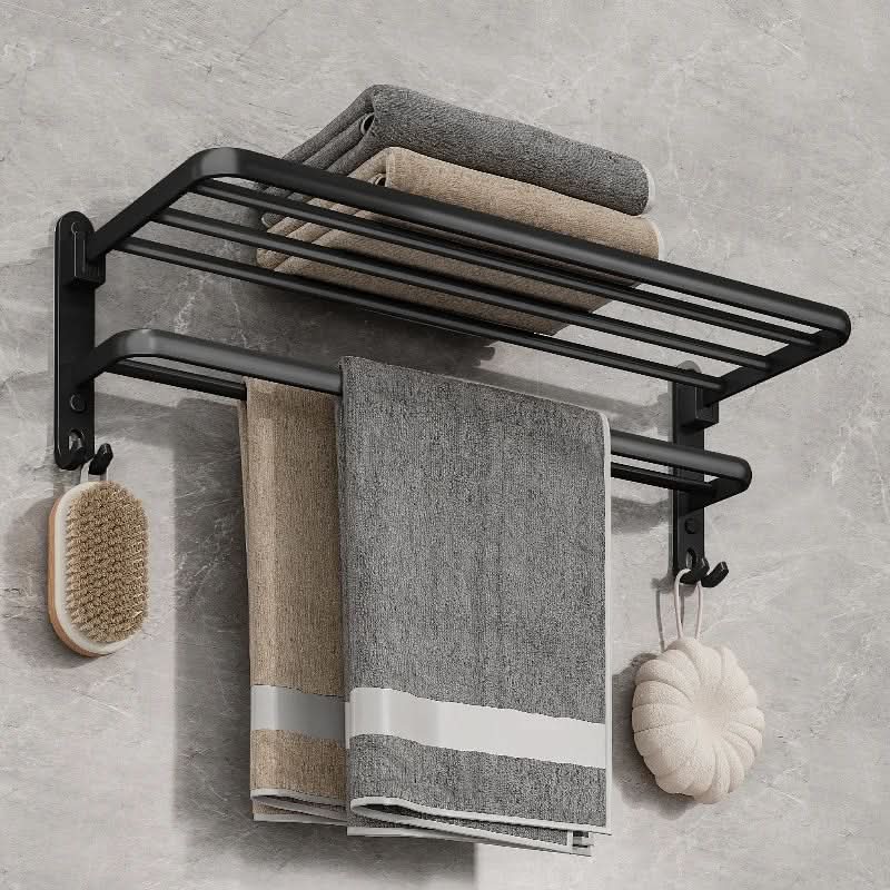 Porte Serviettes Pliable Pour Salle De Bain Moderne Avec Mécanisme Pratique 5