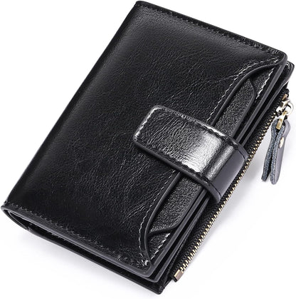 Portefeuille Homme Multifonctionnel Compact avec Compartiment à Monnaie et Emplacements pour Cartes 3