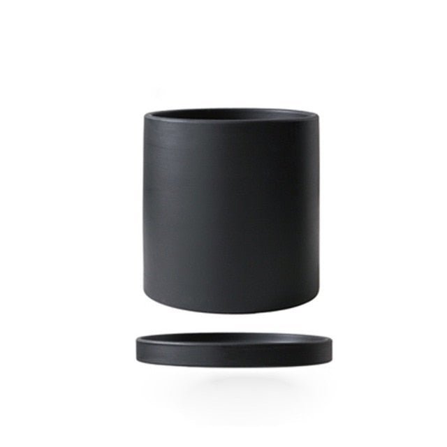 Pot de Fleurs Élégant avec Soucoupe pour Intérieur 10