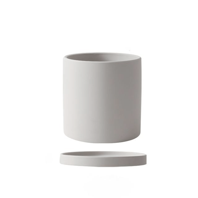 Pot de Fleurs Élégant avec Soucoupe pour Intérieur 13