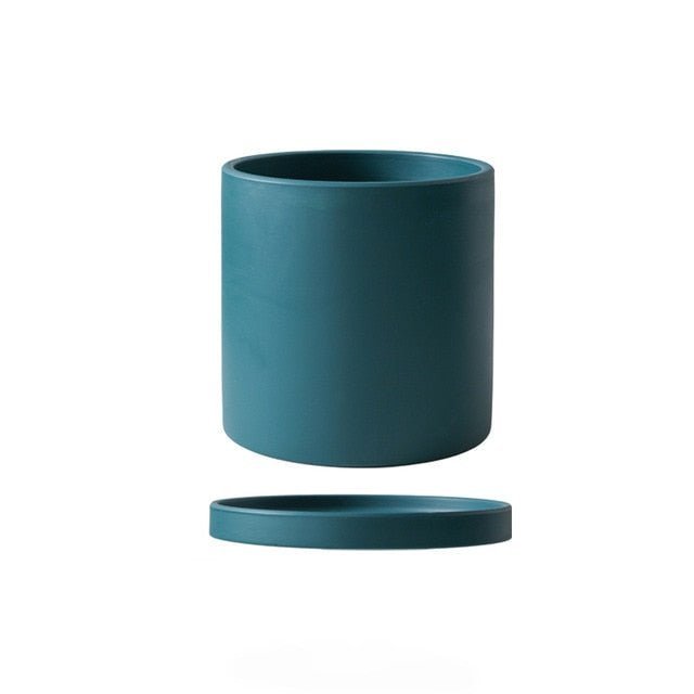 Pot de Fleurs Élégant avec Soucoupe pour Intérieur 16