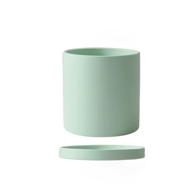 Pot de Fleurs Élégant avec Soucoupe pour Intérieur 18