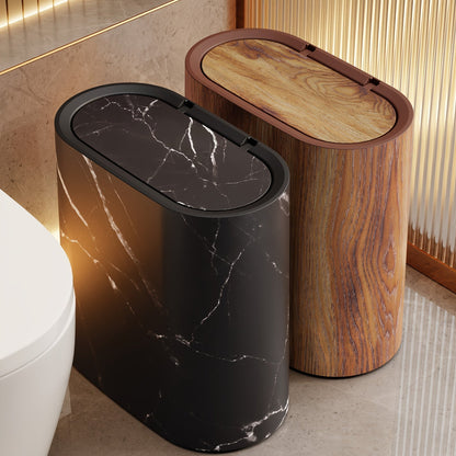 Poubelle Compacte Cuisine et Salle de Bain avec Couvercle Design - Foivo