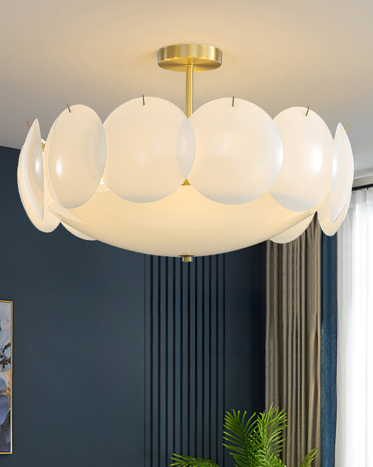 Lampe Plafond Cuivre Élégante et Raffinée