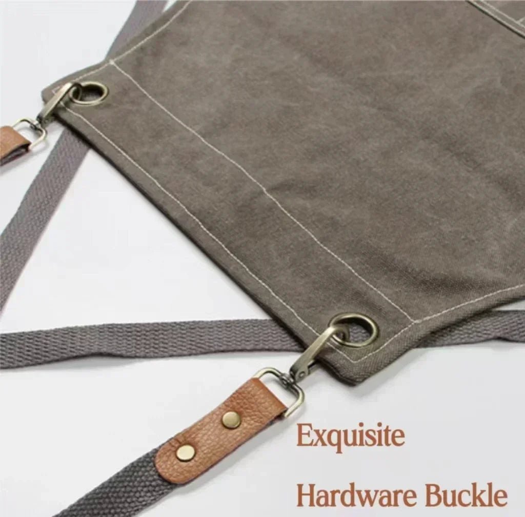 Tablier Unisexe Toile avec Poches Pratiques