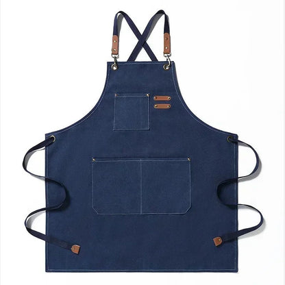 Tablier Unisexe Toile avec Poches Pratiques