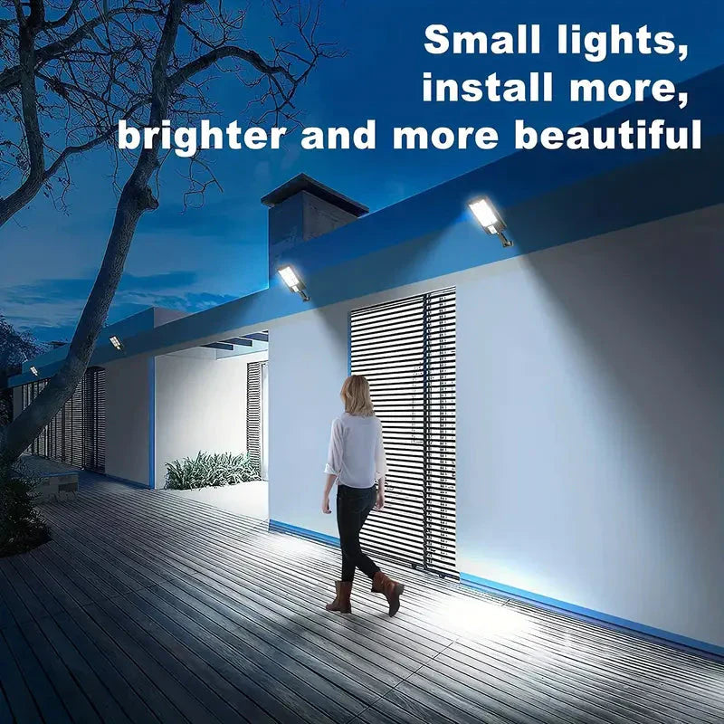 Projecteur Solaire Extérieur 5000LM avec Détecteur de Mouvement et Éclairage LED 4