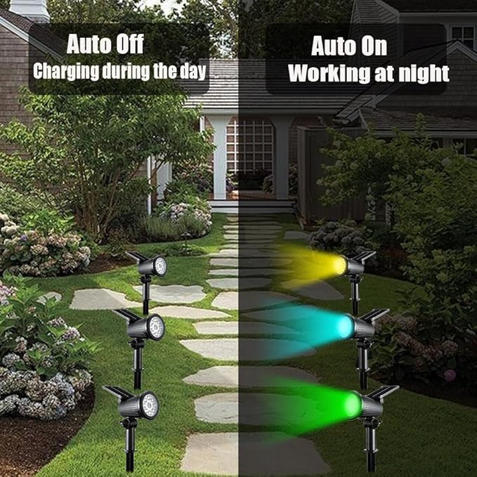 Projecteur Solaire Extérieur LED Écologique pour Jardin 6