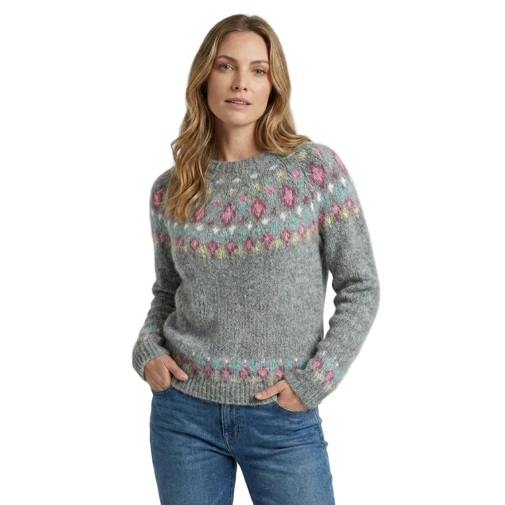 Pull Femme Motif Géométrique Moderne 1