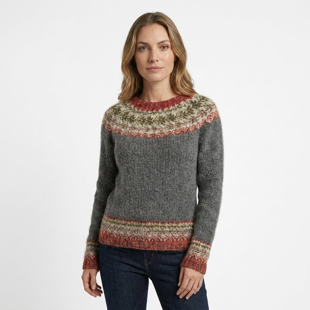Pull Femme Motif Géométrique Moderne 3