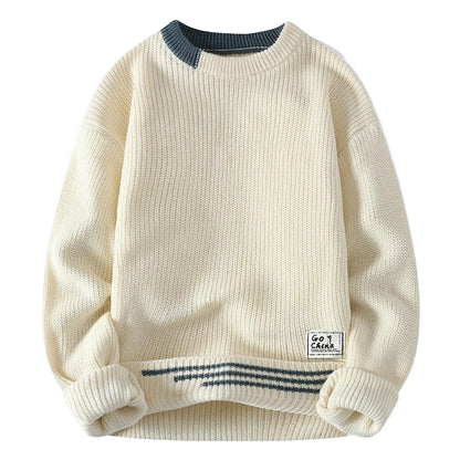 Pull Homme Coton Ajusté Classique - Foivo