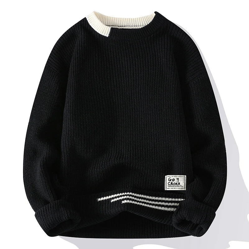 Pull Homme Classique Élégant Ajusté 3