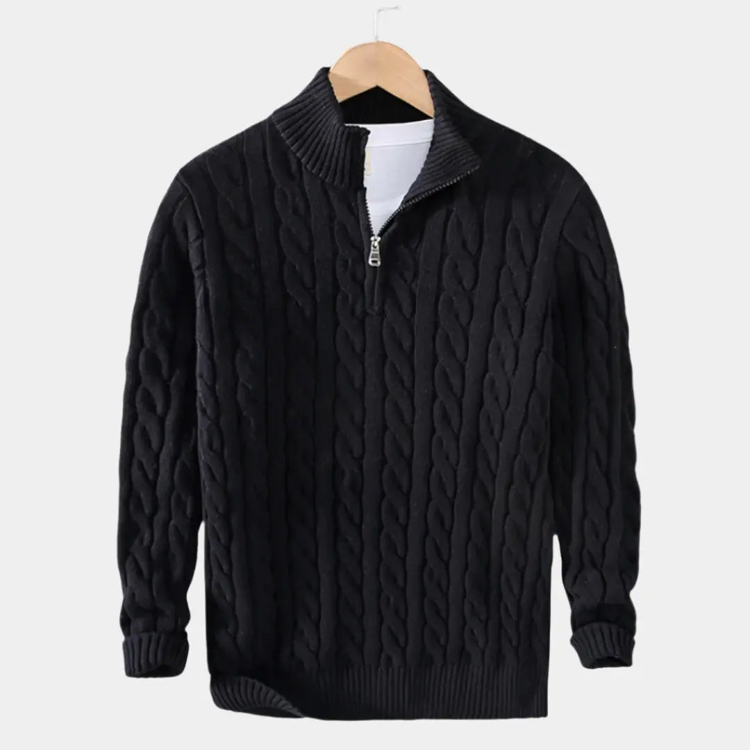 Pull Homme Demi-Zip Moderne Casual 4