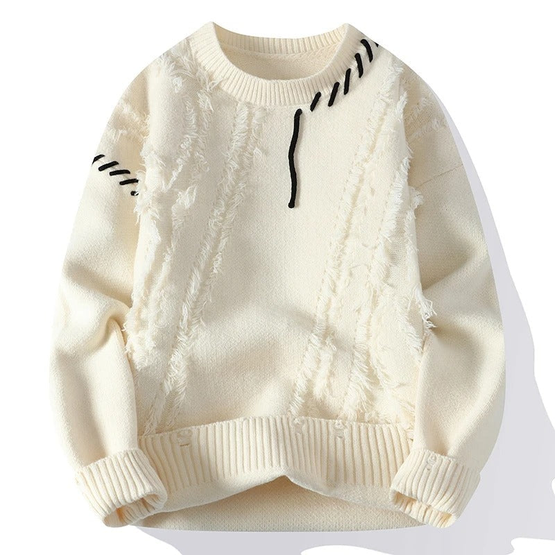 Pull Homme Moderne Coupe Ajustée Design Original - Foivo