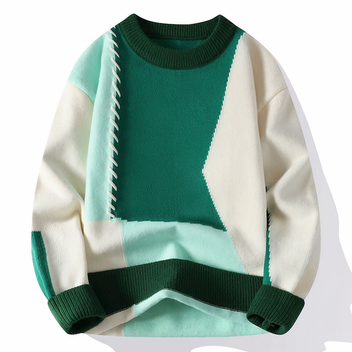 Pull Homme Patchwork Automnal 1