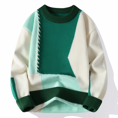 Pull Homme Patchwork Automnal 1