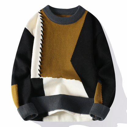 Pull Homme Patchwork Automnal 5