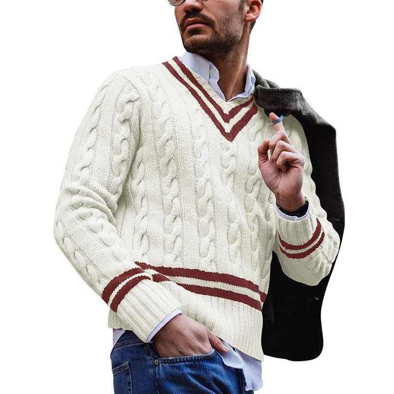 Pull Homme Tricoté Style Automnal 1