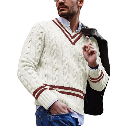 Pull Homme Tricoté Style Automnal 1