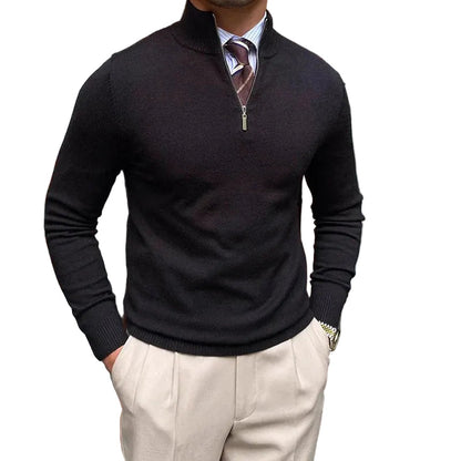 Pull Homme Col Zippé Confortable - Foivo