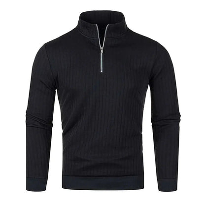Pull Homme en Tricot à Demi-Zip Moderne 3
