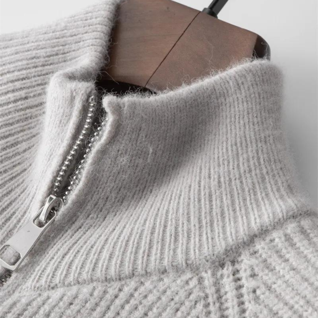 Pull Zippé pour Hommes au Style Classique 6