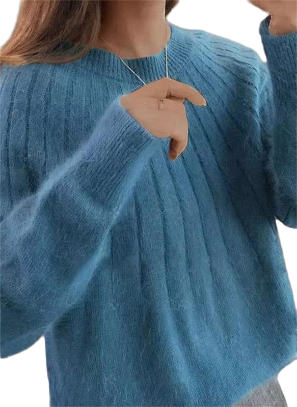 Pull Femme Laine Doux Coupe Classique - Foivo