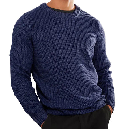 Pull Homme Tricot Classique Coupe Droite - Foivo