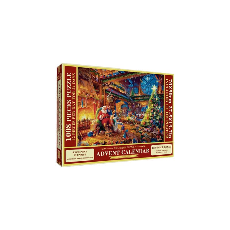Puzzle Calendrier de lAvent Enfant Scène Festive - Foivo
