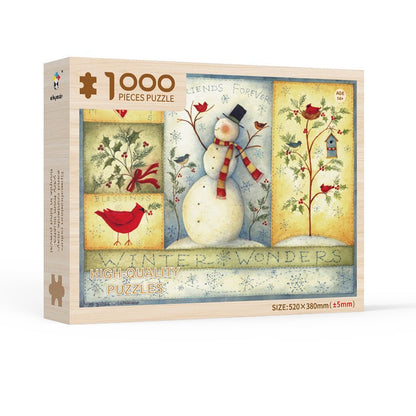 Puzzle Calendrier de lAvent Enfant Scène Festive
