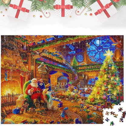 Puzzle Calendrier de lAvent Enfant Scène Festive