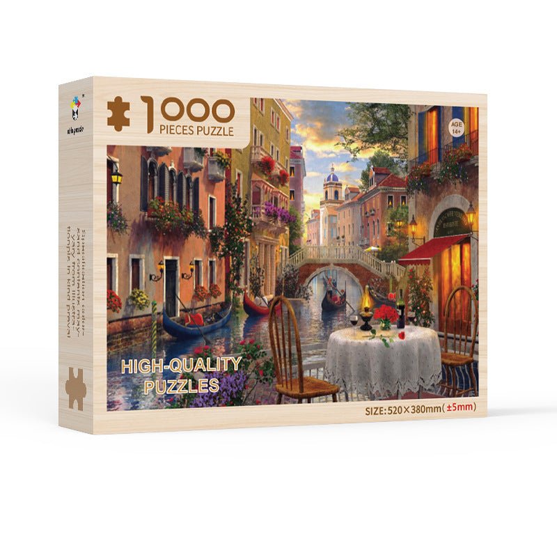 Puzzle Calendrier de lAvent Enfant Scène Festive