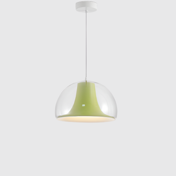 Luminaire Suspendu Élégant en Verre et Métal