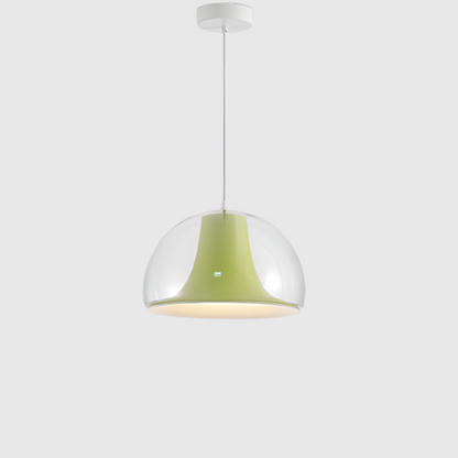 Luminaire Suspendu Élégant en Verre et Métal
