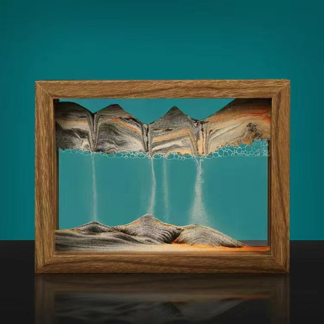 Cadre de Sable Tourbillonnant 3D Décoratif