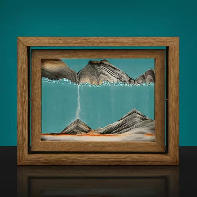 Cadre de Sable Tourbillonnant 3D Décoratif