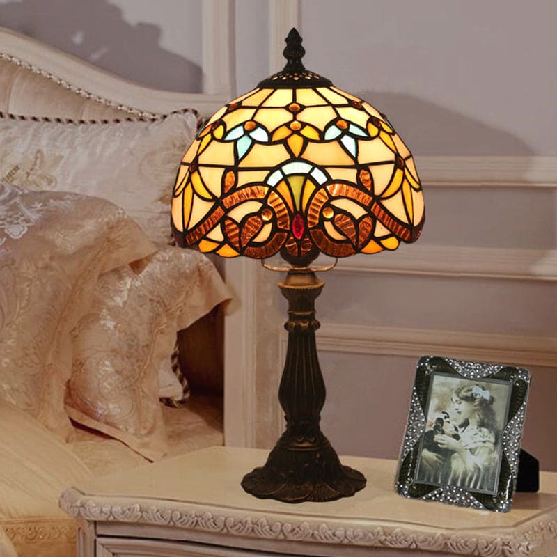 Lampe Tiffany En Verre Décoratif | Éclairage Doux et Raffiné