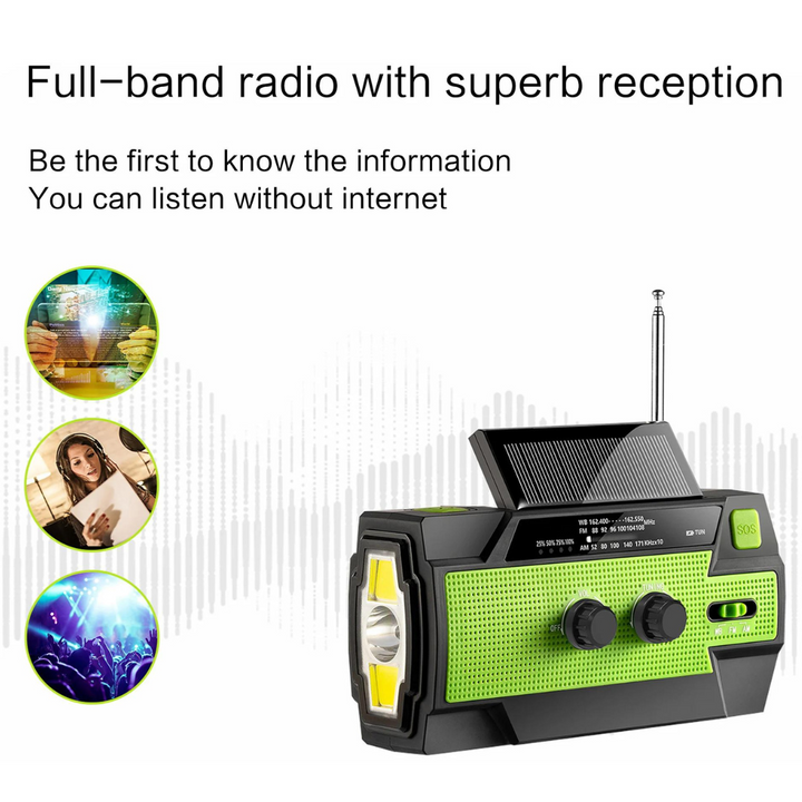 Radio Multifonctionnelle Solaire Portable 5