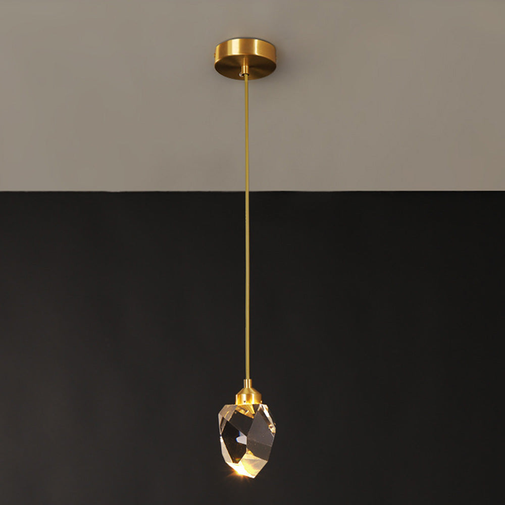 Lampe Suspendue Goutte d'Eau Dorée - Foivo